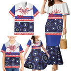 Knights NAIDOC Week Personalised Family Matching Mermaid Dress and Hawaiian Shirt Aboriginal Torres Strait Islanders Vibe