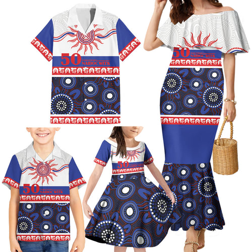 Knights NAIDOC Week Personalised Family Matching Mermaid Dress and Hawaiian Shirt Aboriginal Torres Strait Islanders Vibe