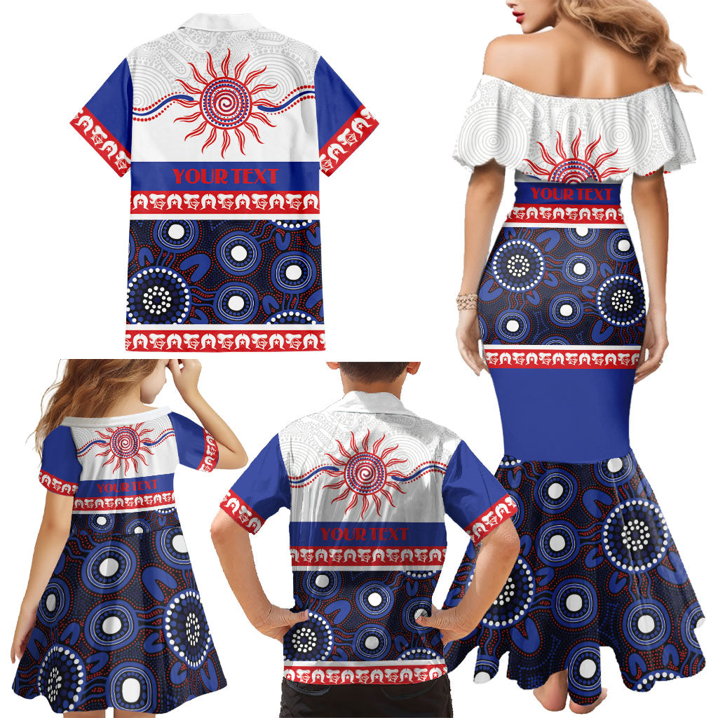 Knights NAIDOC Week Personalised Family Matching Mermaid Dress and Hawaiian Shirt Aboriginal Torres Strait Islanders Vibe