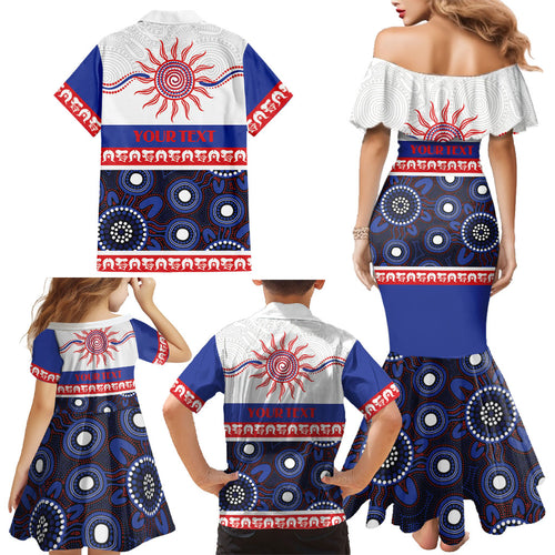 Knights NAIDOC Week Personalised Family Matching Mermaid Dress and Hawaiian Shirt Aboriginal Torres Strait Islanders Vibe