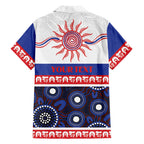 Knights NAIDOC Week Personalised Family Matching Off The Shoulder Long Sleeve Dress and Hawaiian Shirt Aboriginal Torres Strait Islanders Vibe