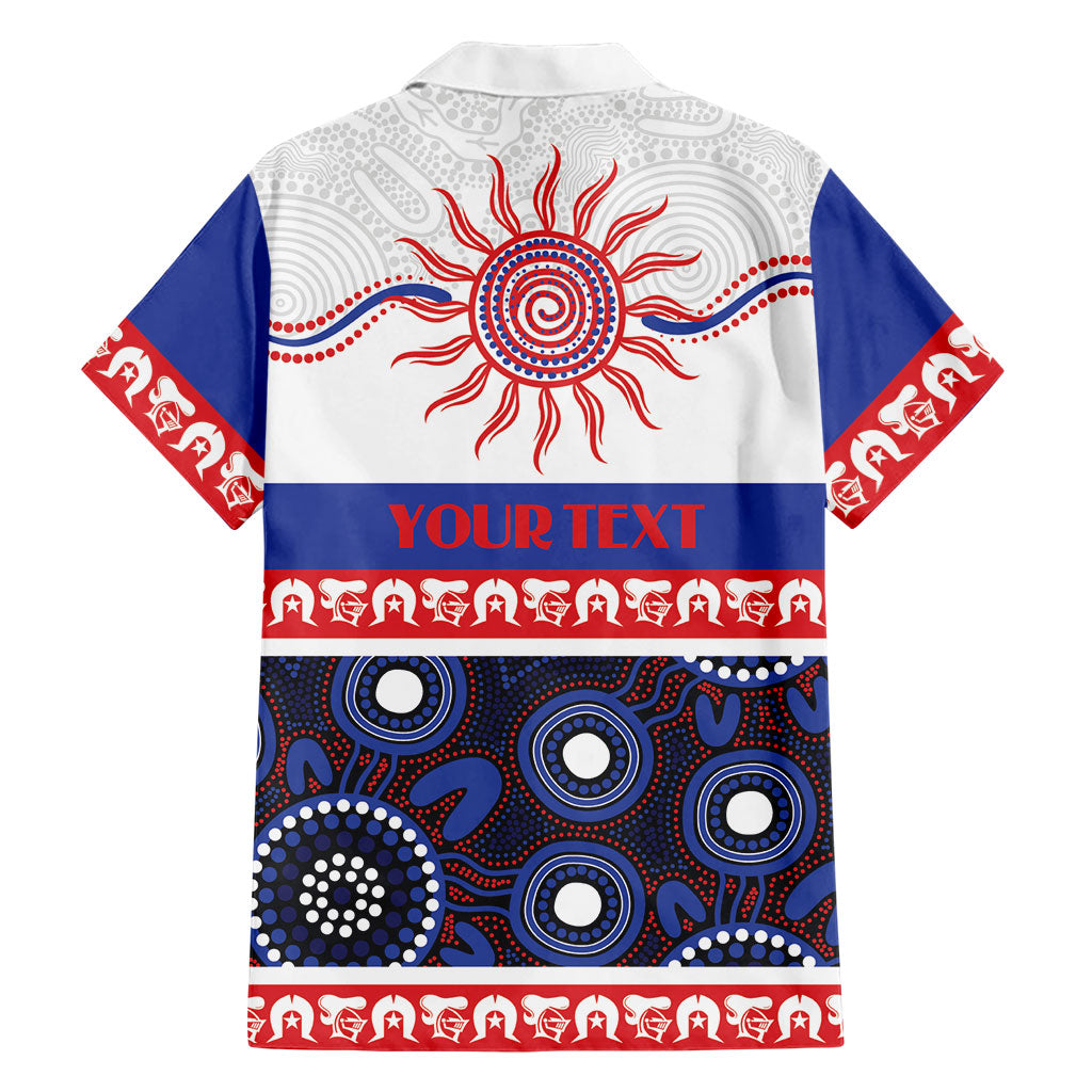 Knights NAIDOC Week Personalised Family Matching Off Shoulder Maxi Dress and Hawaiian Shirt Aboriginal Torres Strait Islanders Vibe