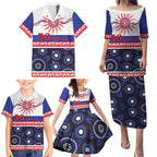 Knights NAIDOC Week Personalised Family Matching Puletasi and Hawaiian Shirt Aboriginal Torres Strait Islanders Vibe