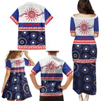 Knights NAIDOC Week Personalised Family Matching Puletasi and Hawaiian Shirt Aboriginal Torres Strait Islanders Vibe