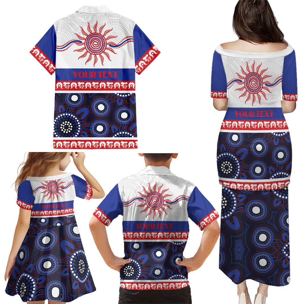 Knights NAIDOC Week Personalised Family Matching Puletasi and Hawaiian Shirt Aboriginal Torres Strait Islanders Vibe