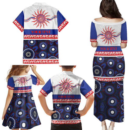 Knights NAIDOC Week Personalised Family Matching Puletasi and Hawaiian Shirt Aboriginal Torres Strait Islanders Vibe