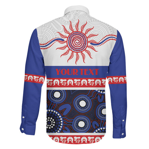 Knights NAIDOC Week Personalised Family Matching Short Sleeve Bodycon Dress and Hawaiian Shirt Aboriginal Torres Strait Islanders Vibe