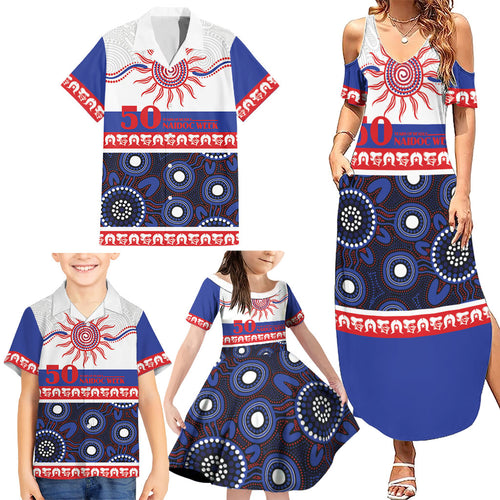 Knights NAIDOC Week Personalised Family Matching Summer Maxi Dress and Hawaiian Shirt Aboriginal Torres Strait Islanders Vibe