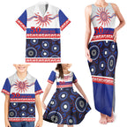 Knights NAIDOC Week Personalised Family Matching Tank Maxi Dress and Hawaiian Shirt Aboriginal Torres Strait Islanders Vibe
