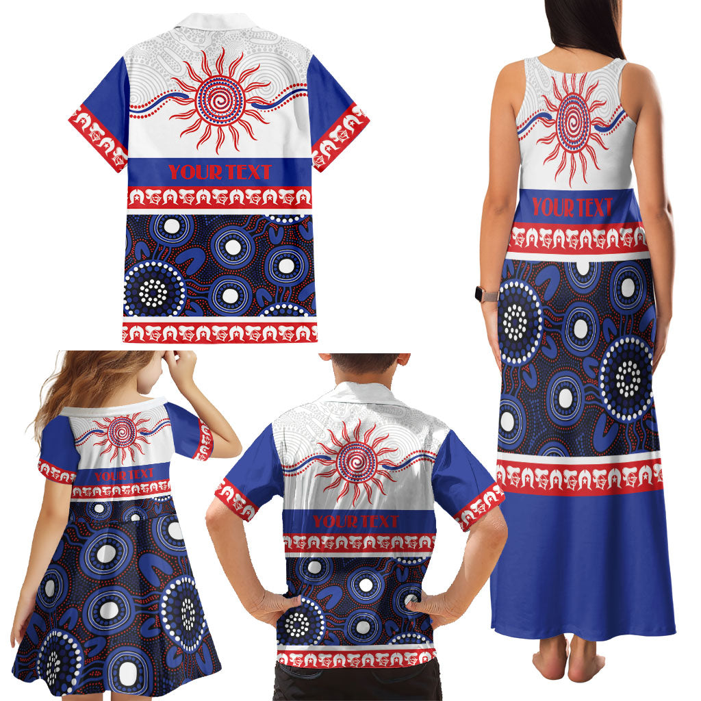 Knights NAIDOC Week Personalised Family Matching Tank Maxi Dress and Hawaiian Shirt Aboriginal Torres Strait Islanders Vibe