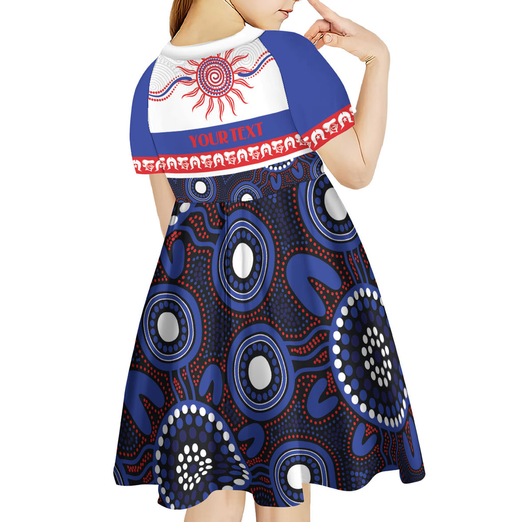 Knights NAIDOC Week Personalised Kid Short Sleeve Dress Aboriginal Torres Strait Islanders Vibe
