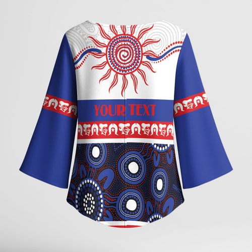 Knights NAIDOC Week Personalised Kimono Sleeve Blouse Aboriginal Torres Strait Islanders Vibe