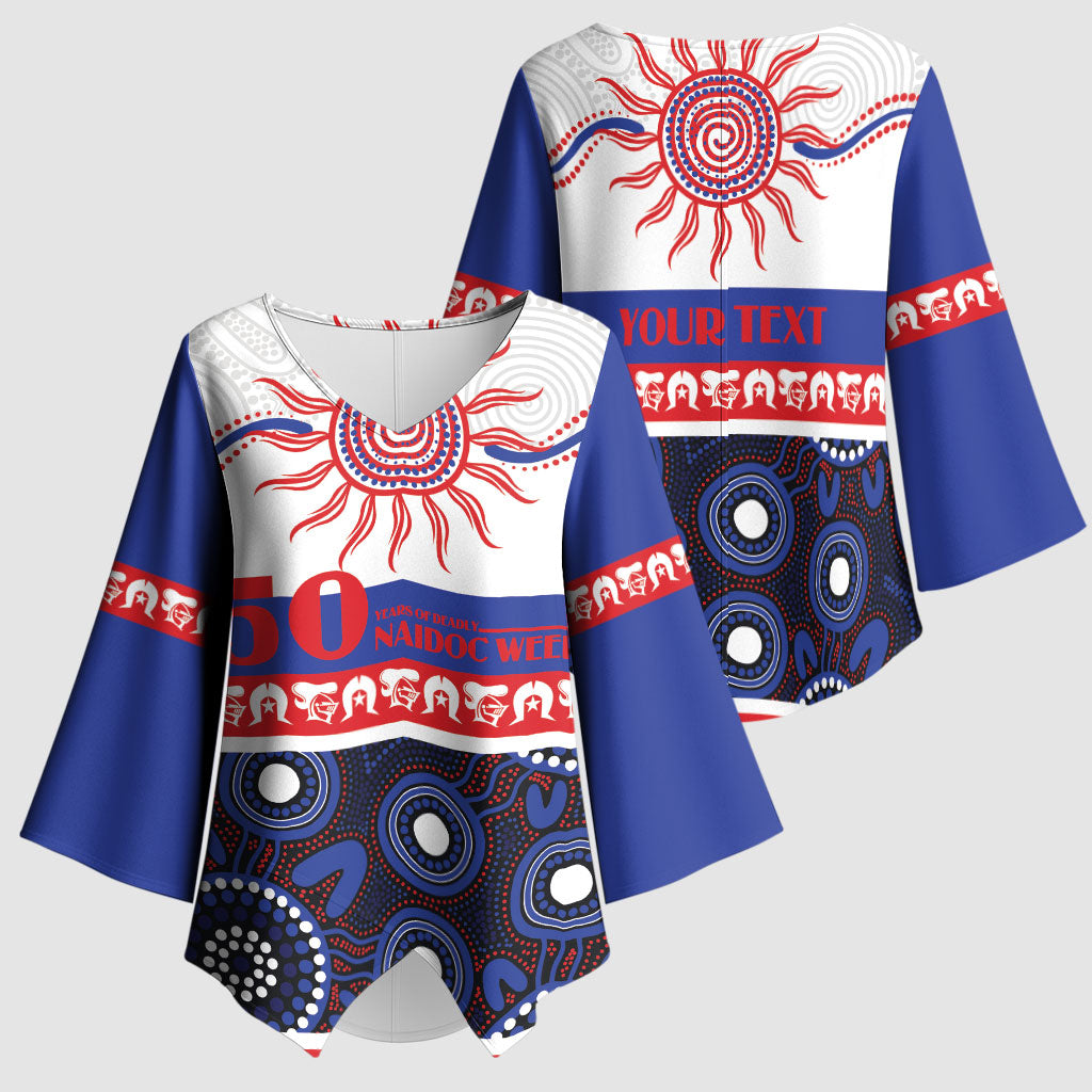Knights NAIDOC Week Personalised Kimono Sleeve Blouse Aboriginal Torres Strait Islanders Vibe