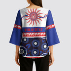 Knights NAIDOC Week Personalised Kimono Sleeve Blouse Aboriginal Torres Strait Islanders Vibe