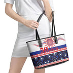 Knights NAIDOC Week Leather Tote Bag Aboriginal Torres Strait Islanders Vibe