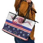 Knights NAIDOC Week Leather Tote Bag Aboriginal Torres Strait Islanders Vibe