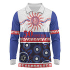 Knights NAIDOC Week Personalised Long Sleeve Polo Shirt Aboriginal Torres Strait Islanders Vibe