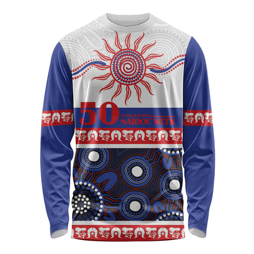 Knights NAIDOC Week Personalised Long Sleeve Shirt Aboriginal Torres Strait Islanders Vibe
