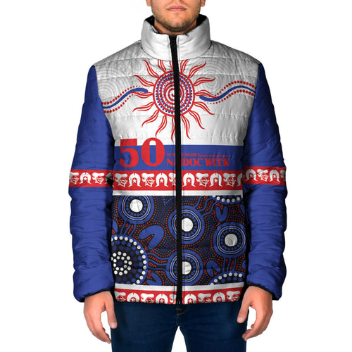 Knights NAIDOC Week Personalised Padded Jacket Aboriginal Torres Strait Islanders Vibe