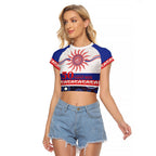 Knights NAIDOC Week Personalised Raglan Cropped T Shirt Aboriginal Torres Strait Islanders Vibe