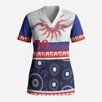 Knights NAIDOC Week Personalised Scrub Top Aboriginal Torres Strait Islanders Vibe