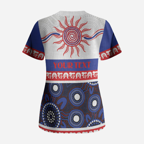 Knights NAIDOC Week Personalised Scrub Top Aboriginal Torres Strait Islanders Vibe