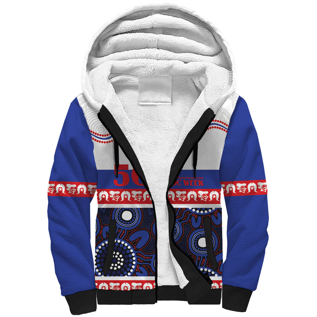 Knights NAIDOC Week Personalised Sherpa Hoodie Aboriginal Torres Strait Islanders Vibe