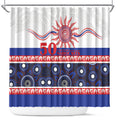 Knights NAIDOC Week Shower Curtain Aboriginal Torres Strait Islanders Vibe