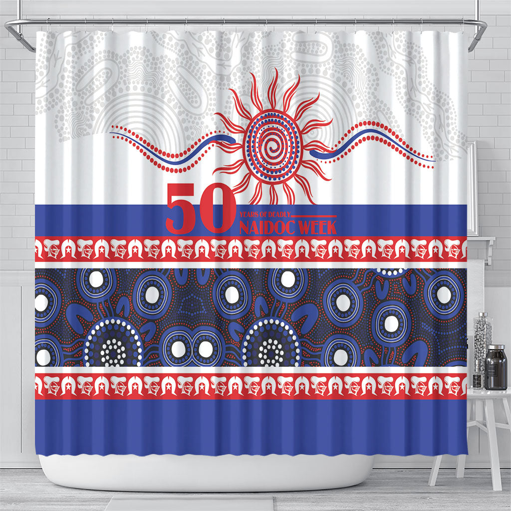 Knights NAIDOC Week Shower Curtain Aboriginal Torres Strait Islanders Vibe