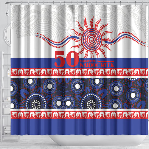 Knights NAIDOC Week Shower Curtain Aboriginal Torres Strait Islanders Vibe
