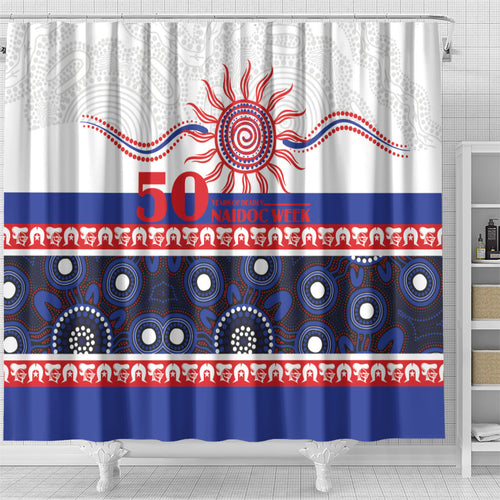 Knights NAIDOC Week Shower Curtain Aboriginal Torres Strait Islanders Vibe