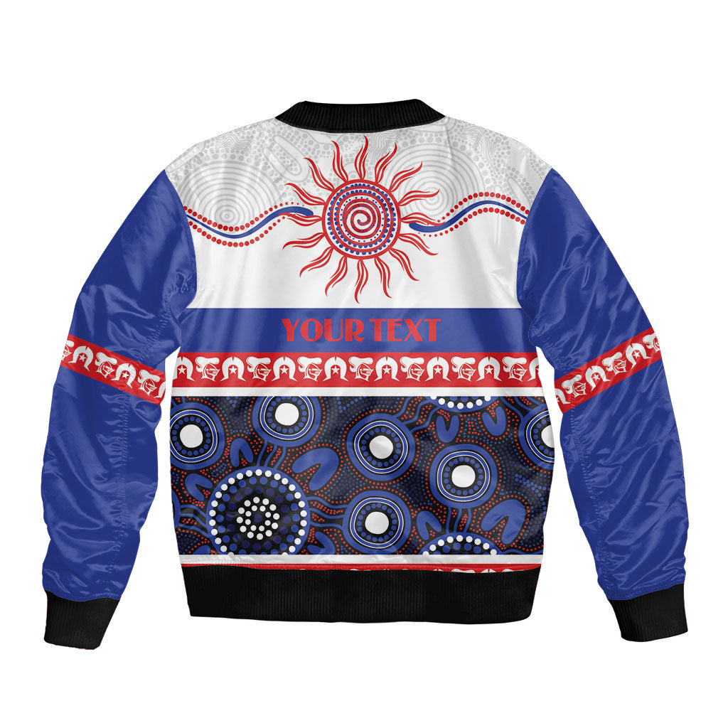Knights NAIDOC Week Personalised Sleeve Zip Bomber Jacket Aboriginal Torres Strait Islanders Vibe