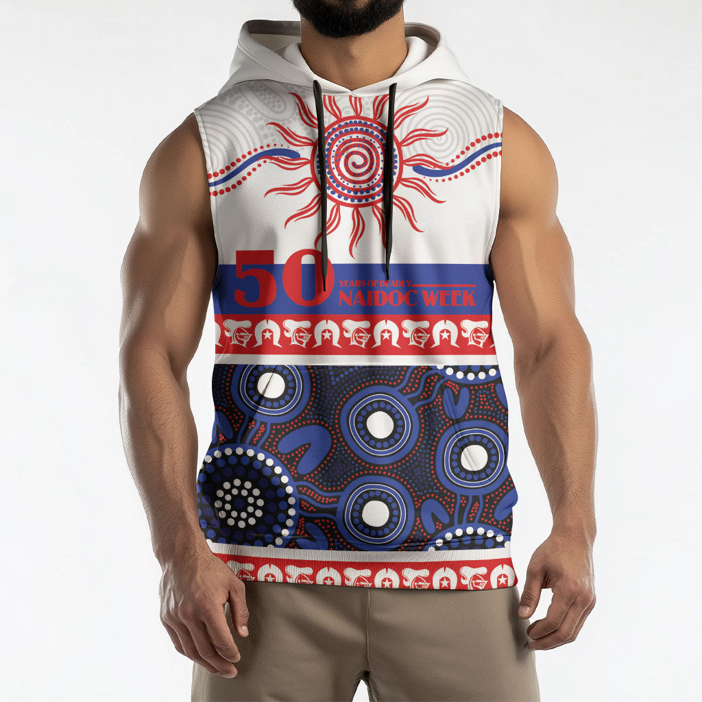 Knights NAIDOC Week Personalised Sleeveless Hoodie Aboriginal Torres Strait Islanders Vibe