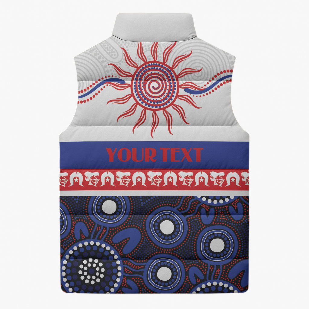 Knights NAIDOC Week Personalised Sleeveless Puffer Jacket Aboriginal Torres Strait Islanders Vibe