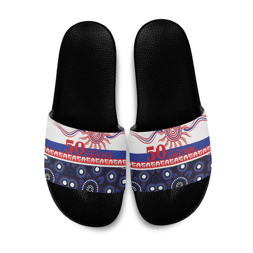 Knights NAIDOC Week Slide Sandals Aboriginal Torres Strait Islanders Vibe