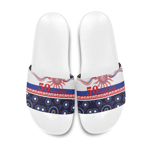 Knights NAIDOC Week Slide Sandals Aboriginal Torres Strait Islanders Vibe