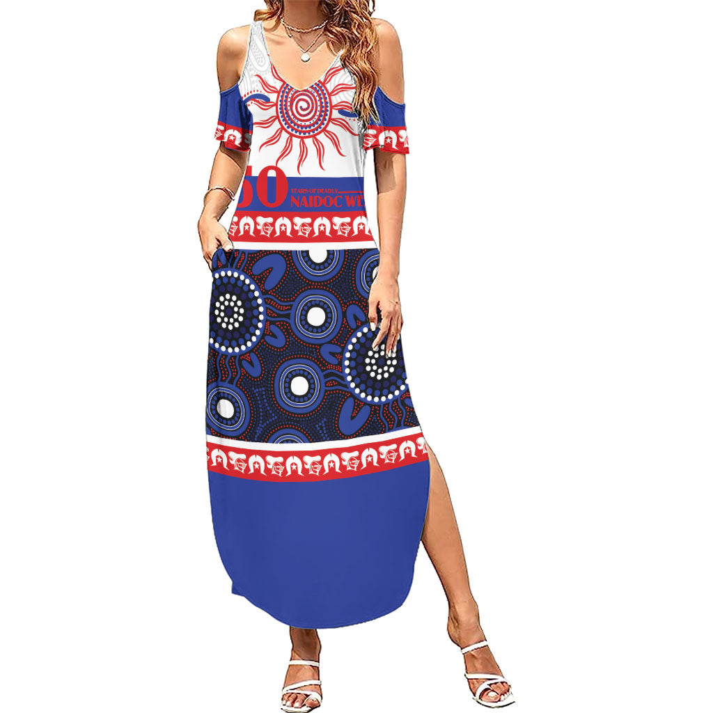 Knights NAIDOC Week Personalised Summer Maxi Dress Aboriginal Torres Strait Islanders Vibe