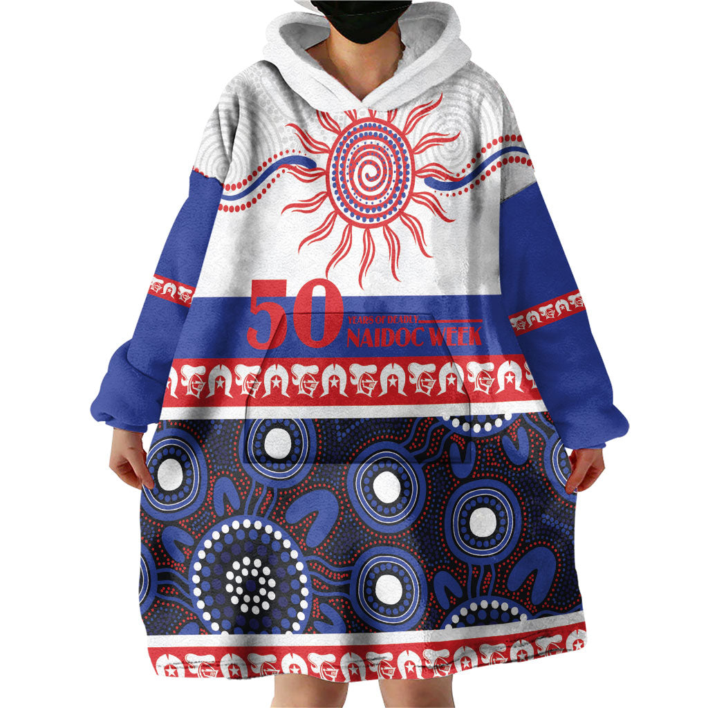 Knights NAIDOC Week Personalised Wearable Blanket Hoodie Aboriginal Torres Strait Islanders Vibe