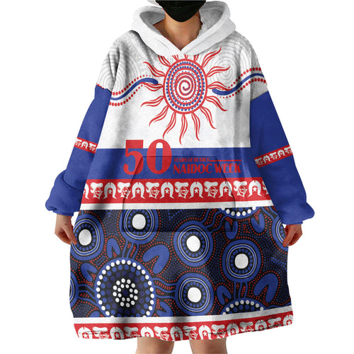 Knights NAIDOC Week Personalised Wearable Blanket Hoodie Aboriginal Torres Strait Islanders Vibe