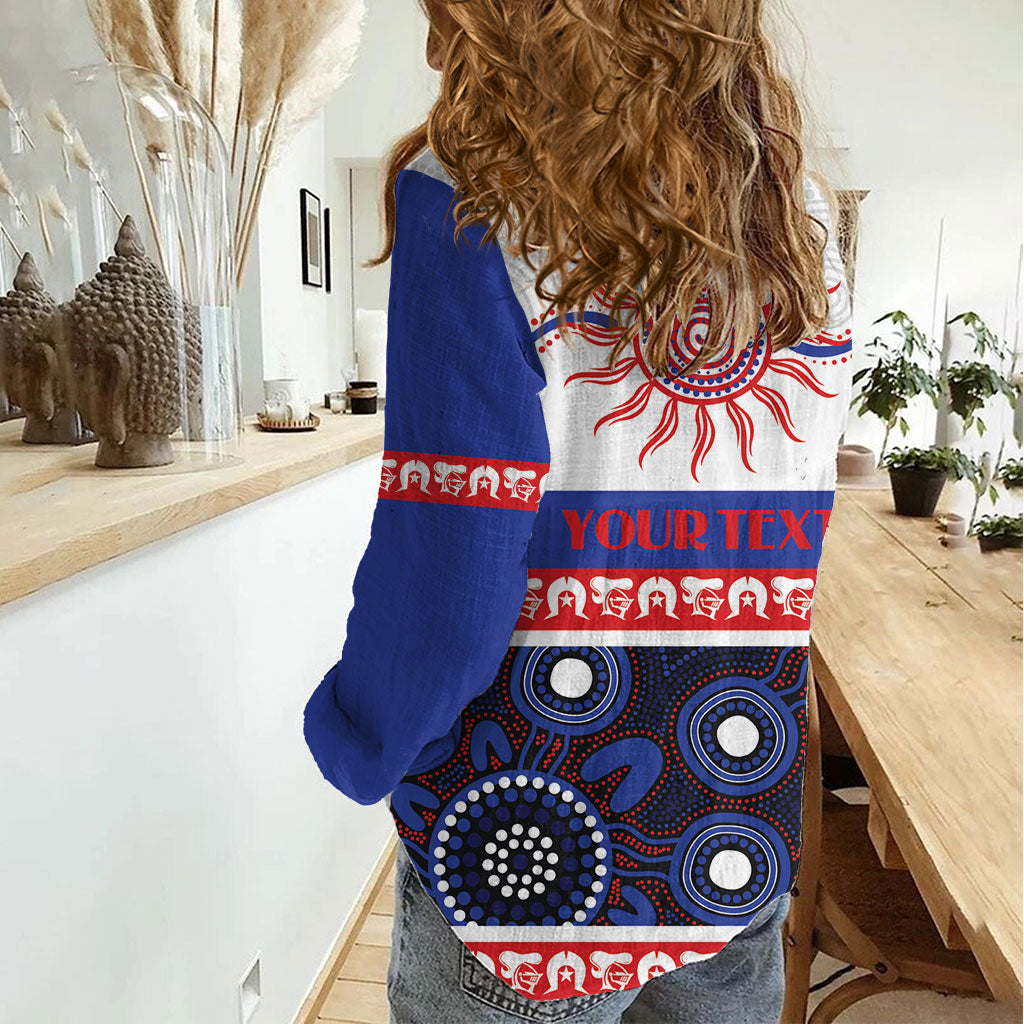 Knights NAIDOC Week Personalised Women Casual Shirt Aboriginal Torres Strait Islanders Vibe