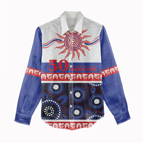 Knights NAIDOC Week Personalised Women Casual Shirt Aboriginal Torres Strait Islanders Vibe