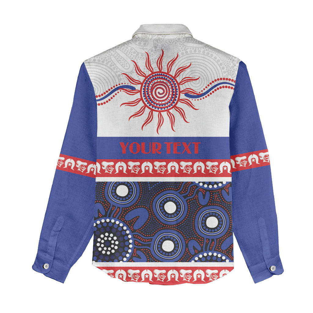 Knights NAIDOC Week Personalised Women Casual Shirt Aboriginal Torres Strait Islanders Vibe