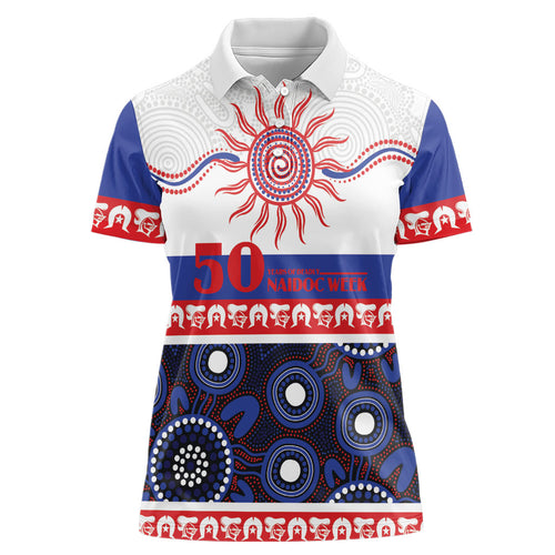 Knights NAIDOC Week Personalised Women Polo Shirt Aboriginal Torres Strait Islanders Vibe
