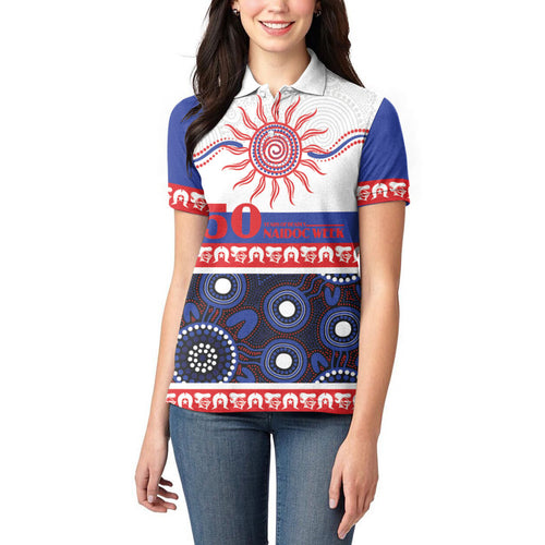 Knights NAIDOC Week Personalised Women Polo Shirt Aboriginal Torres Strait Islanders Vibe
