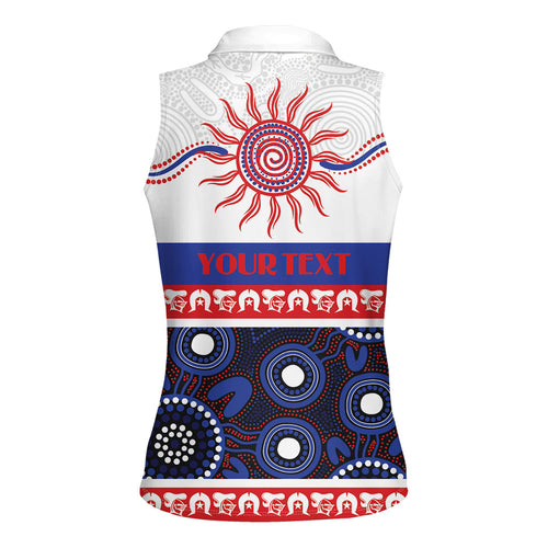 Knights NAIDOC Week Personalised Women Sleeveless Polo Shirt Aboriginal Torres Strait Islanders Vibe