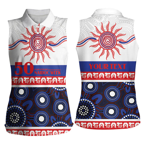 Knights NAIDOC Week Personalised Women Sleeveless Polo Shirt Aboriginal Torres Strait Islanders Vibe