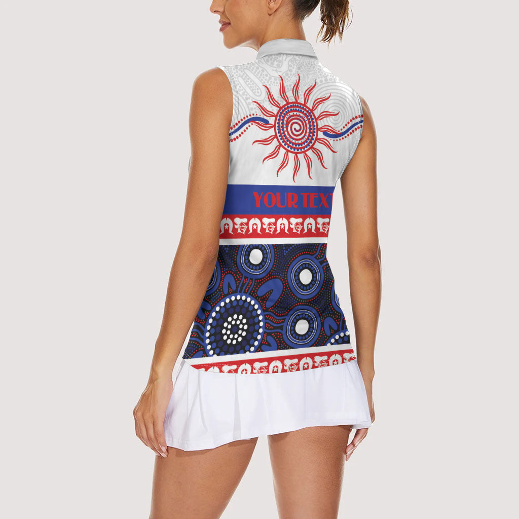 Knights NAIDOC Week Personalised Women Sleeveless Polo Shirt Aboriginal Torres Strait Islanders Vibe