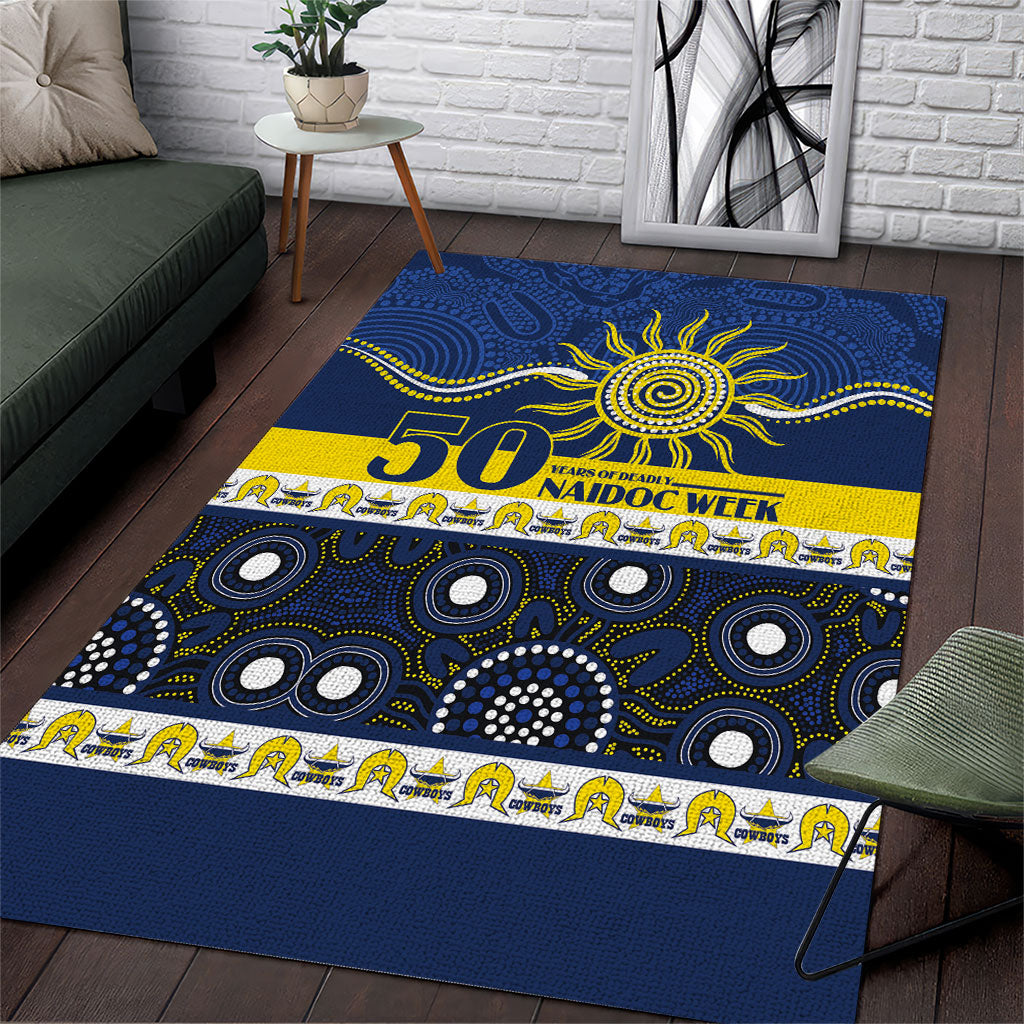Cowboys NAIDOC Week Area Rug Aboriginal Torres Strait Islanders Vibe
