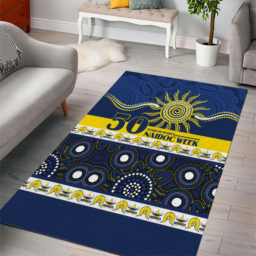 Cowboys NAIDOC Week Area Rug Aboriginal Torres Strait Islanders Vibe
