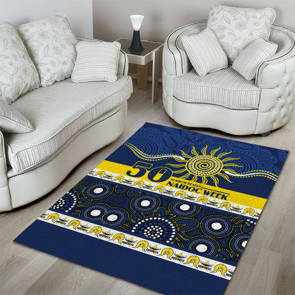Cowboys NAIDOC Week Area Rug Aboriginal Torres Strait Islanders Vibe